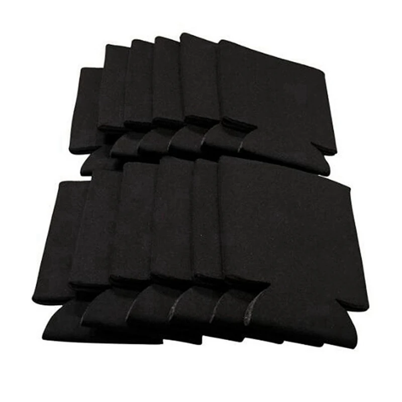 

50PCS Neoprene Beer Can Cooler Drink Cup Bottle Sleeve Insulator Wrap Cover New Black
