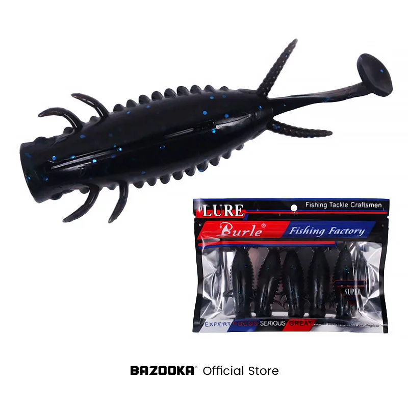 Bazooka Angel köder weiche Köder Set Silikon Easy Shiner Shad Blei Wobbler Wurm Minnow T Schwanz Karpfen Jigging Bass Karpfen Hecht Tackle – Detail 12