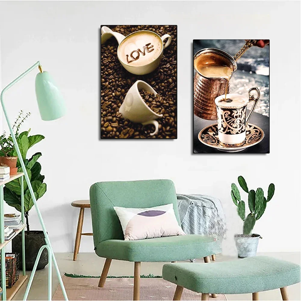 Diy 5D Diamond Painting Kitchen Diamond Embroidery Coffee Picture Rhinestones Bread Cross Stitch Kit Scenery Home Decoration - 3