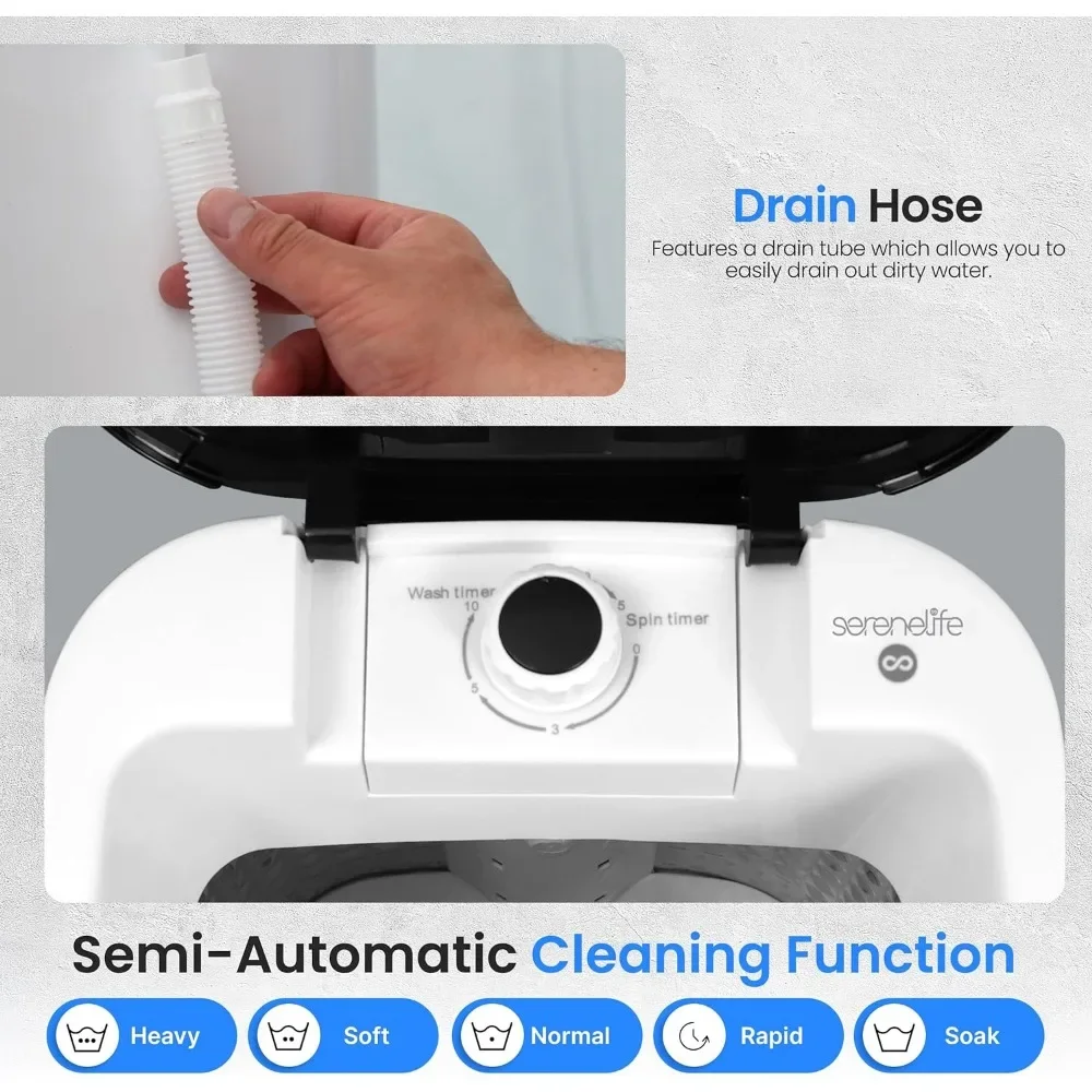 Compact Portable Automatic Mini Washing Machine