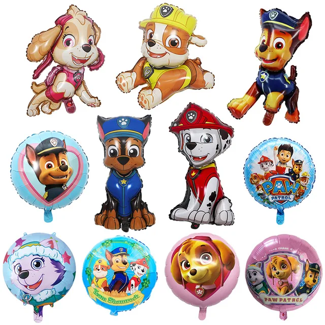 60cm Paw Patrol Dog Balloon Chase Skye Marshall Boy Girl Birthday Party Decoration Aluminum Film Balloon Children Party Supplies 3