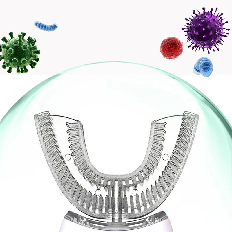 U Type Silicon Head Sonic Electric Toothbrush with 360 Degrees Whitening Function,electric toothbrush