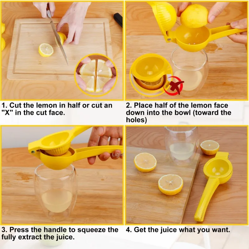 Stainless Steel Lemon Squeezer Manual Juicer Citrus Processor Fruit Orange Juicer Lemon Pressing Hand Kitchen Accessories