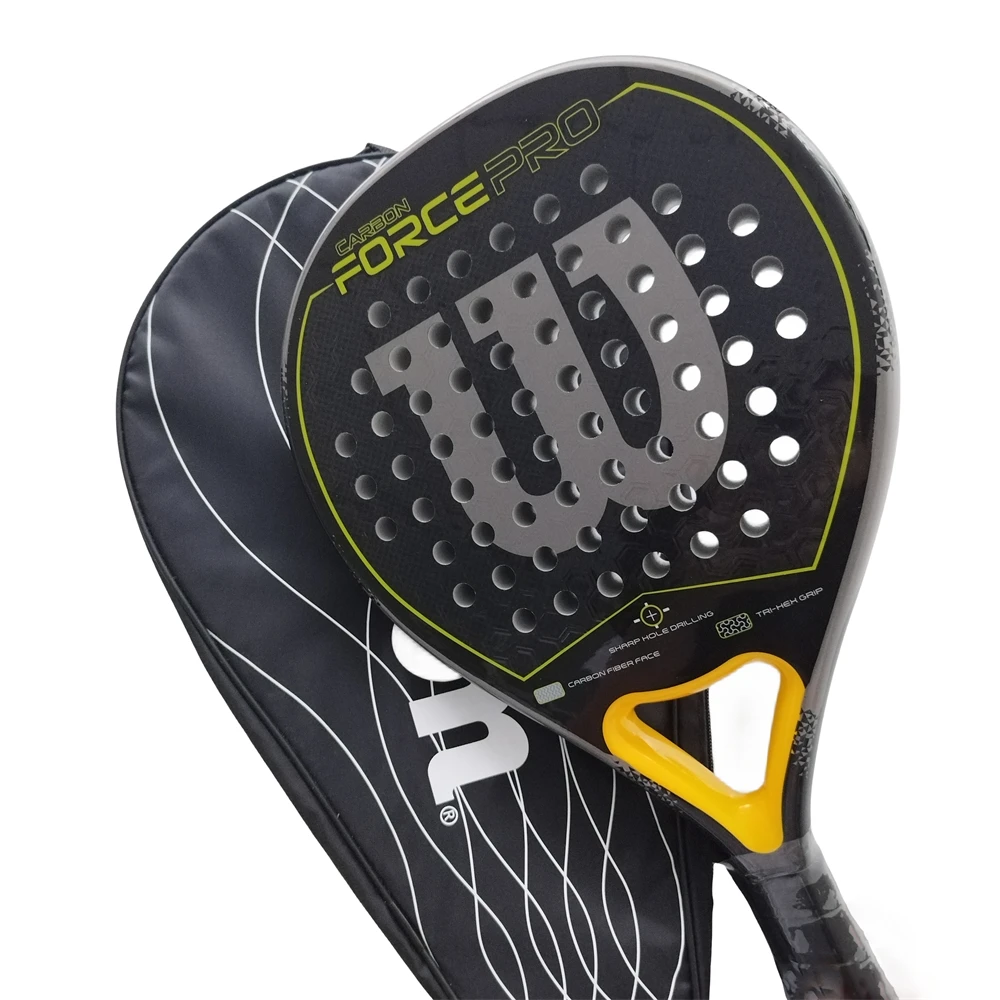 Professional Paddle Racket Soft EVA Face Tennis Racket With Padel Bag Cover Full Carbon Padel Tennis Raquete