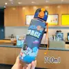 High Quality 700ML Astronaut Space Cup Plastic Seal Sippy Cup Cartoon With Latch Water Bottle Outdoor Sports