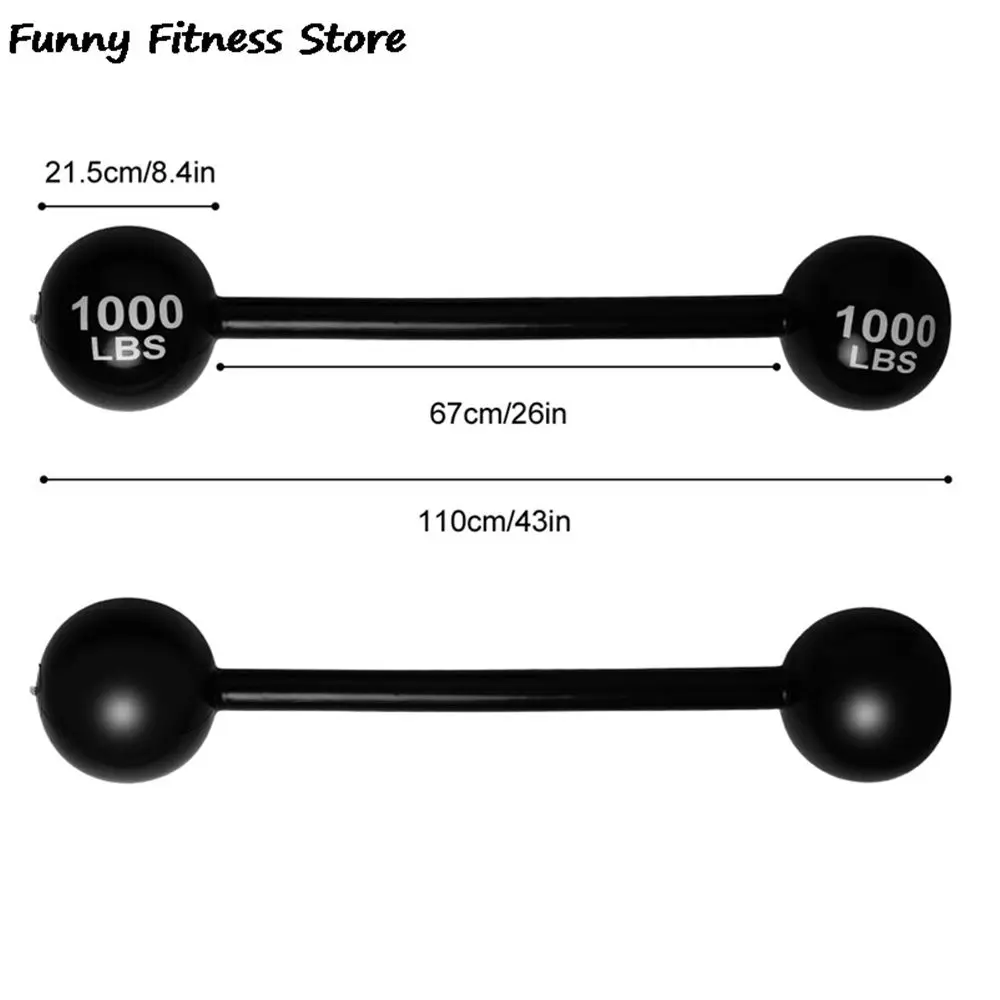 Decoration Parent-child iInteraction Fun Game Barbell Event Game Props Inflatable Barbell Simulation Gym Funny Toys 6