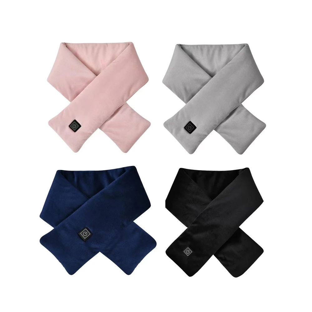 USB Charging Electric Heating Scarf Winter Electric Scarf Comfortable 3-speed Temperature Control Neck Pain Relieve Neck Warmer heated pads
