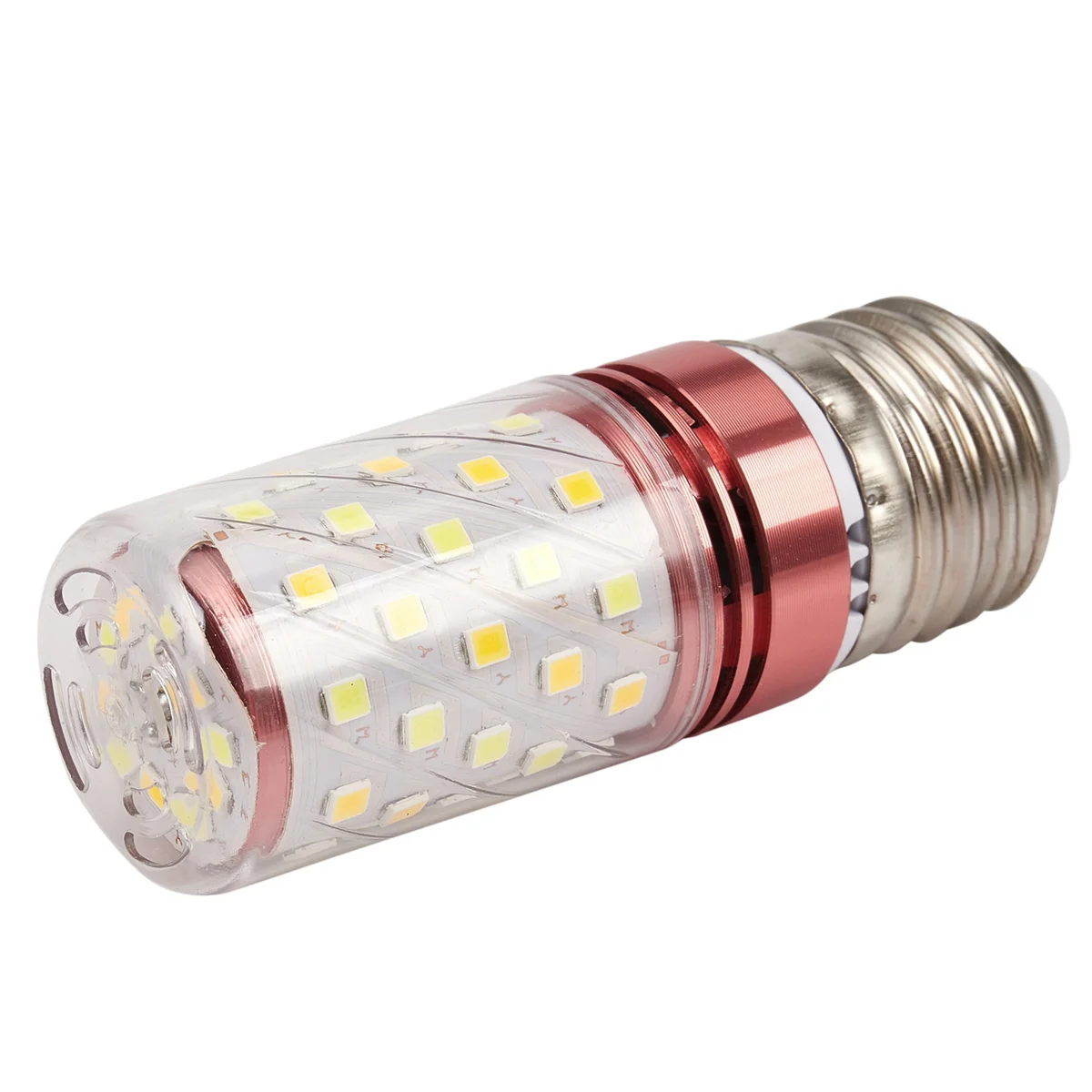 BAAU 6X 3 Color Temperatures Integrated SMD LED Corn Lamp E27 AC85V-265V Warm White High Light Energy Conservation 12W