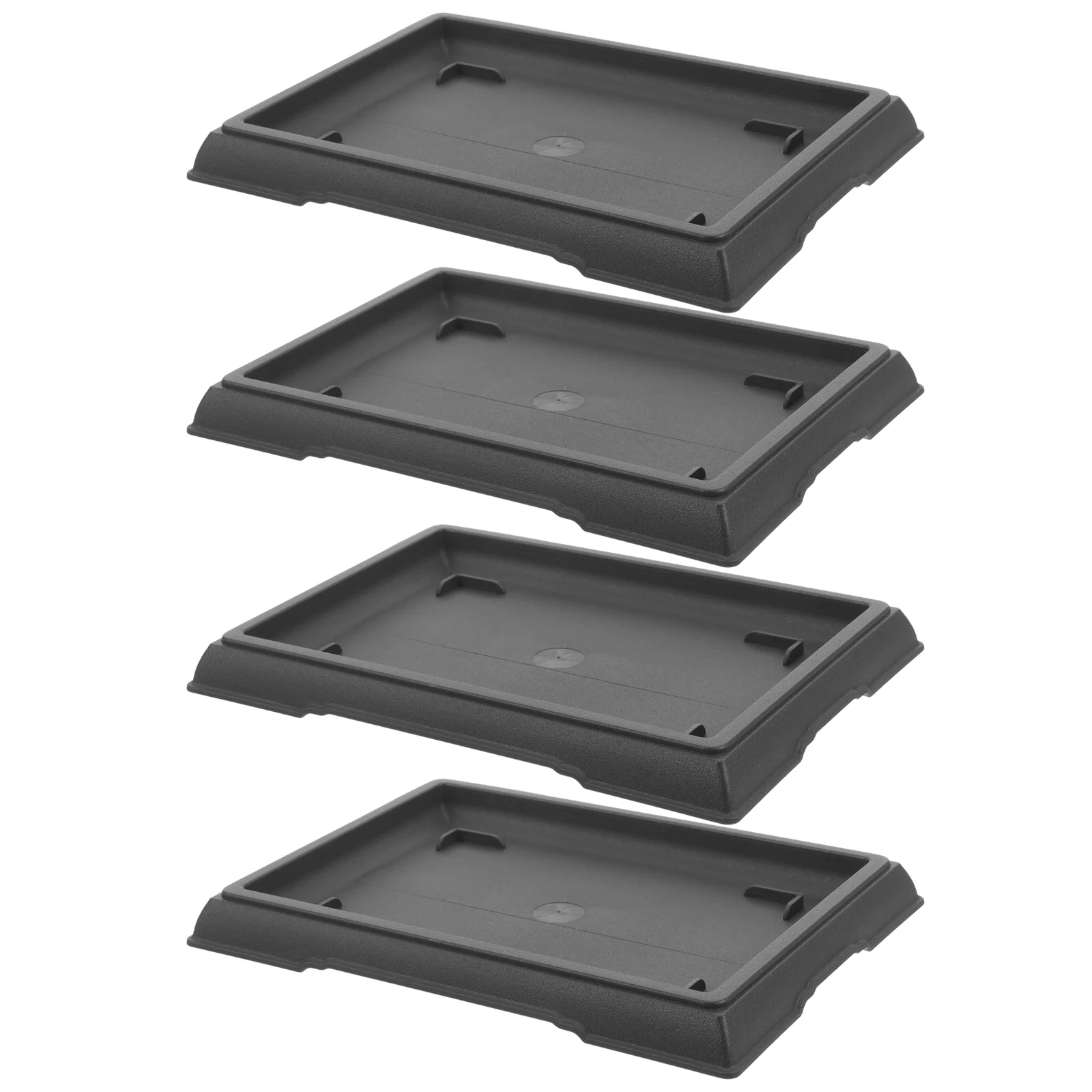 

4 Pcs Flower Pot Tray Planter Saucers Trays Drainage Plastic Pots Plate Pallet for Plants Drip Potted