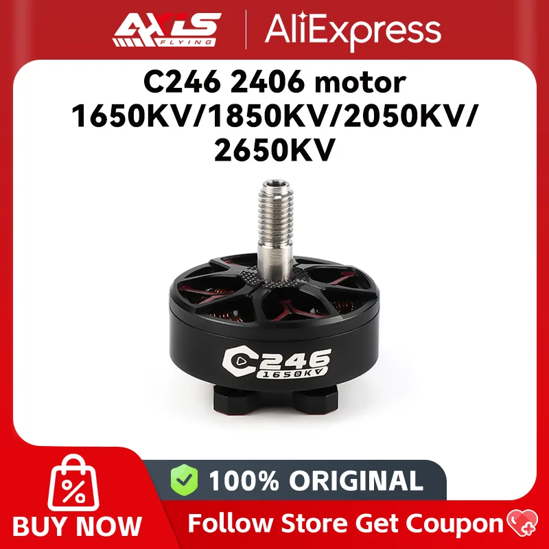 Axisflying fpv brushless motor C246 2406 for 5 6 inch freestyle sbang cinematic shooting drone