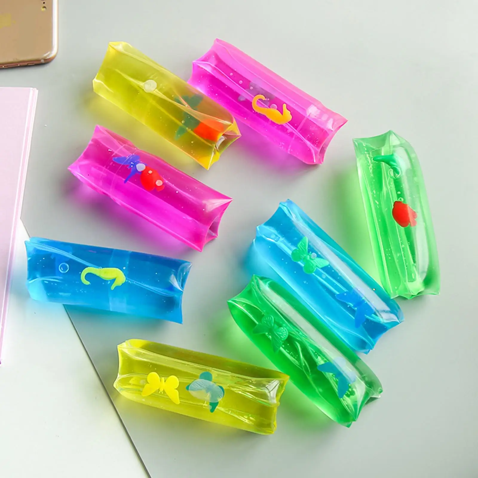 Fidget Toys Water Snake Fidget Toy Tricky Party Favor Wiggler Tube Novelty Gift Slippery Water Wigglers Dinner Kids Party Birthday