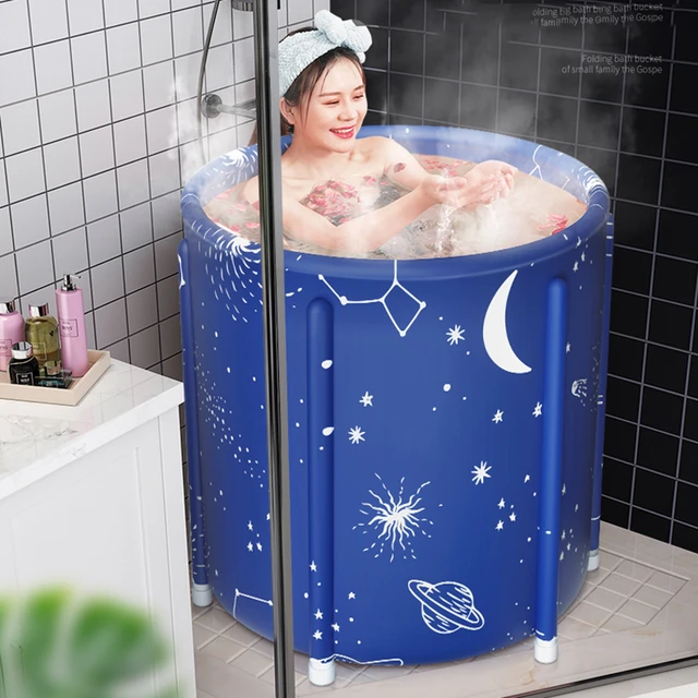 Bañera portátil plegable para adultos, bañera familiar, piscina para niños,  Spa, Sauna, bañeras de agua - AliExpress