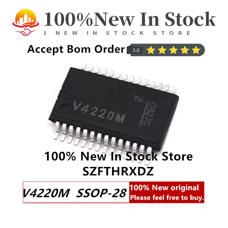 

100% Новый оригинальный V4220M SSOP-28 COOLAUDIO