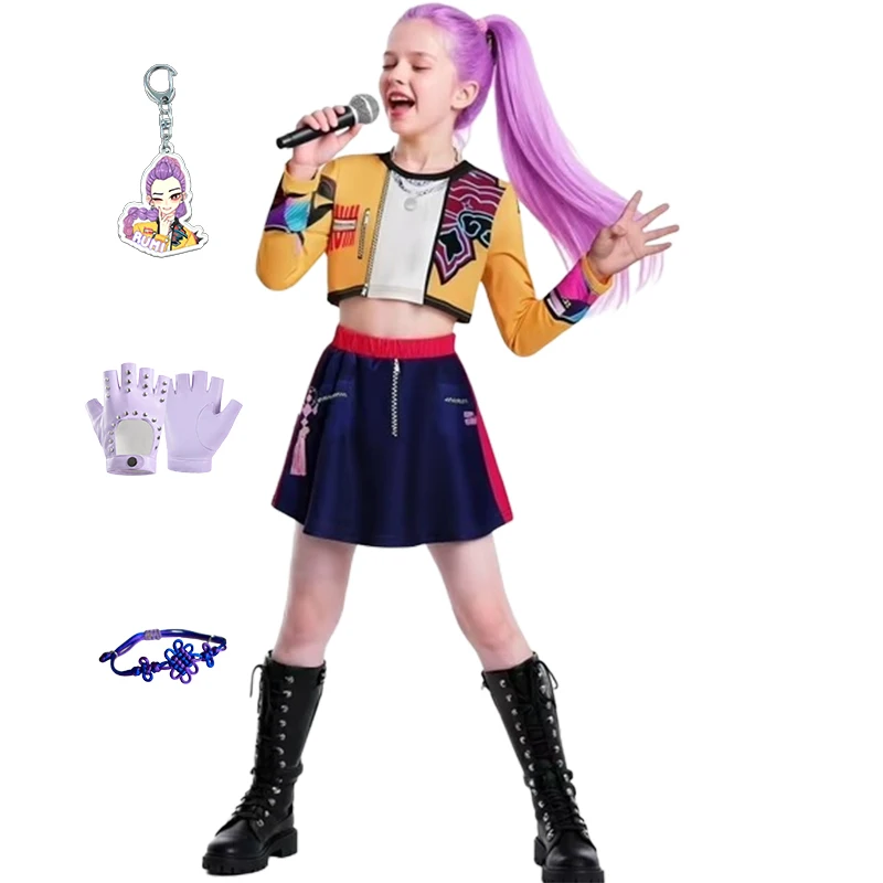 Anime Hunter X Cosplay Perücke Rumi Miira Zooey - Pink Lila Geflochtenes Haar Für Mädchen