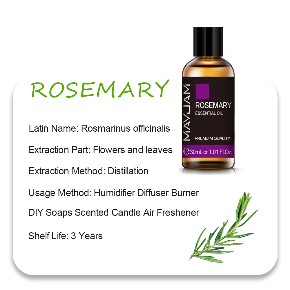 MAYJAM Essential Oils - Aromatic Bliss Collection: Lavender, Jasmine, Eucalyptus, Ylang Ylang, Vanilla, and Tea Tree
