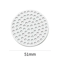 Reusable Double Layer Stainless Steel Coffee Puck Screen - Professional Fine Mesh Espresso Filter Accessory (51mm)