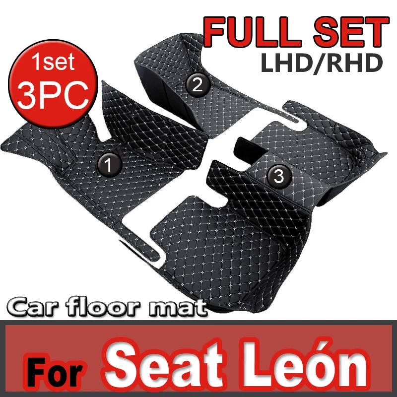 

Car Floor Mat For Seat León 5F 2013~2019 Waterproof Tapete Automotivo Para Carro Car Mats Set Alfombra Para Auto Car Accessories