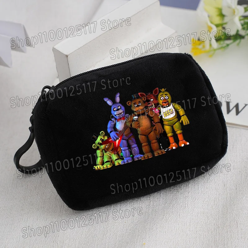 Cute Coin Purse with Key Ring - Soft Zipper Square Wallet and Card Holder with Hanging Accessories