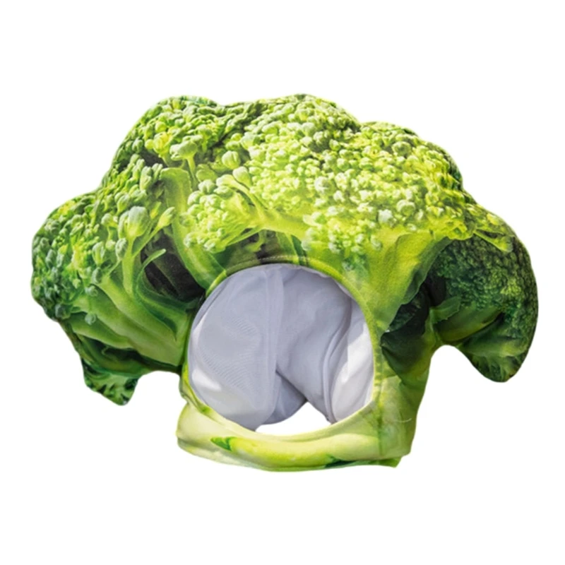 Lovely Broccolis Hat Plush Headgear Birthday Party Hat Role Play Costume Caps 2