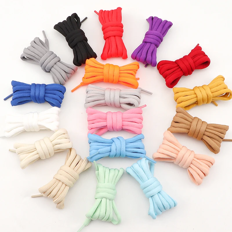 Shoe Laces Shoe Accessories DK SB Semicircle 9mm Bold Shoelaces For High-top Low-top Sneakers Sports Shoes 18 Colors