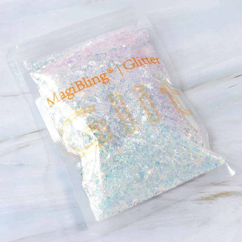 Nail Glitter Nail Powder MagiBling 100g Mixed Mermaid Sequins for Nail Art