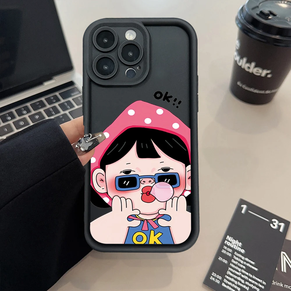 Cute Silicone Phone Case For Iphone Shockproof Soft Bumper Cover_voghion.com