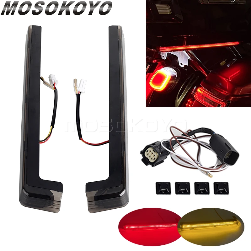 

Pack Accent, боковая панель светодиодный, задние поворотные сигналы, Задняя панель для Harley Tour Pak Touring Road King 2006-2020 Tri Electra Glide