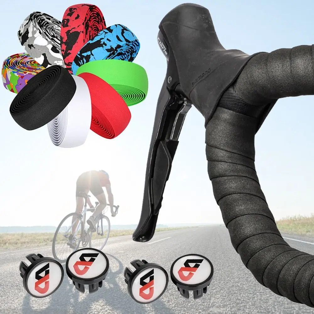 thumbnail image 2 of PATIKIL Bike Handlebar Tape 2-Pack - EVA Carbon Non-Slip Grip With End Plugs 2 of 13