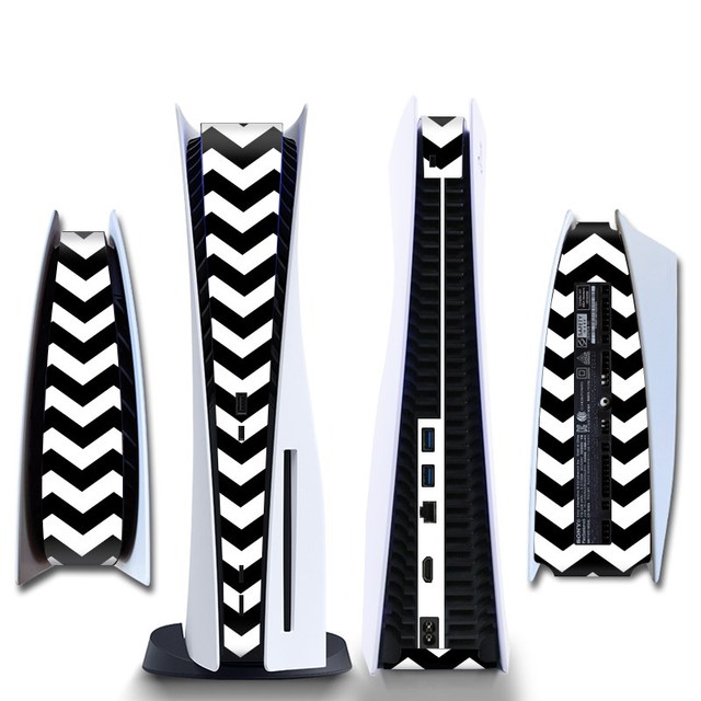 Stickers Skin For PS5 CD-ROM/ Digital Edition Protective Shell Game Console Middle Replacement Decoration Strip DIY