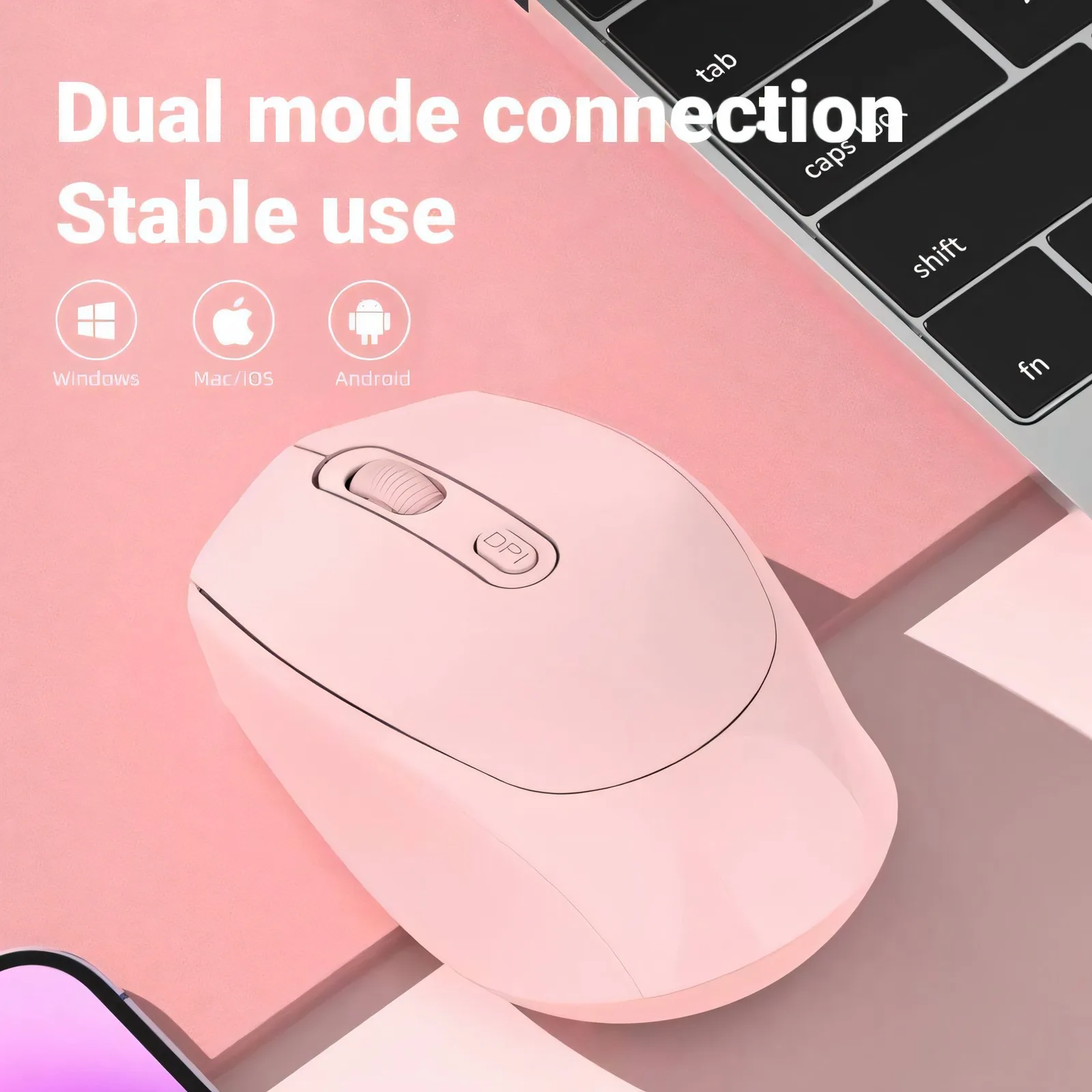 【Big-promotion】 Bluetooth Wireless Mouse Rechargeable Computer Laptop Gaming Mouse 2.4G Optical Dual Mode Long Life for Win Mac.