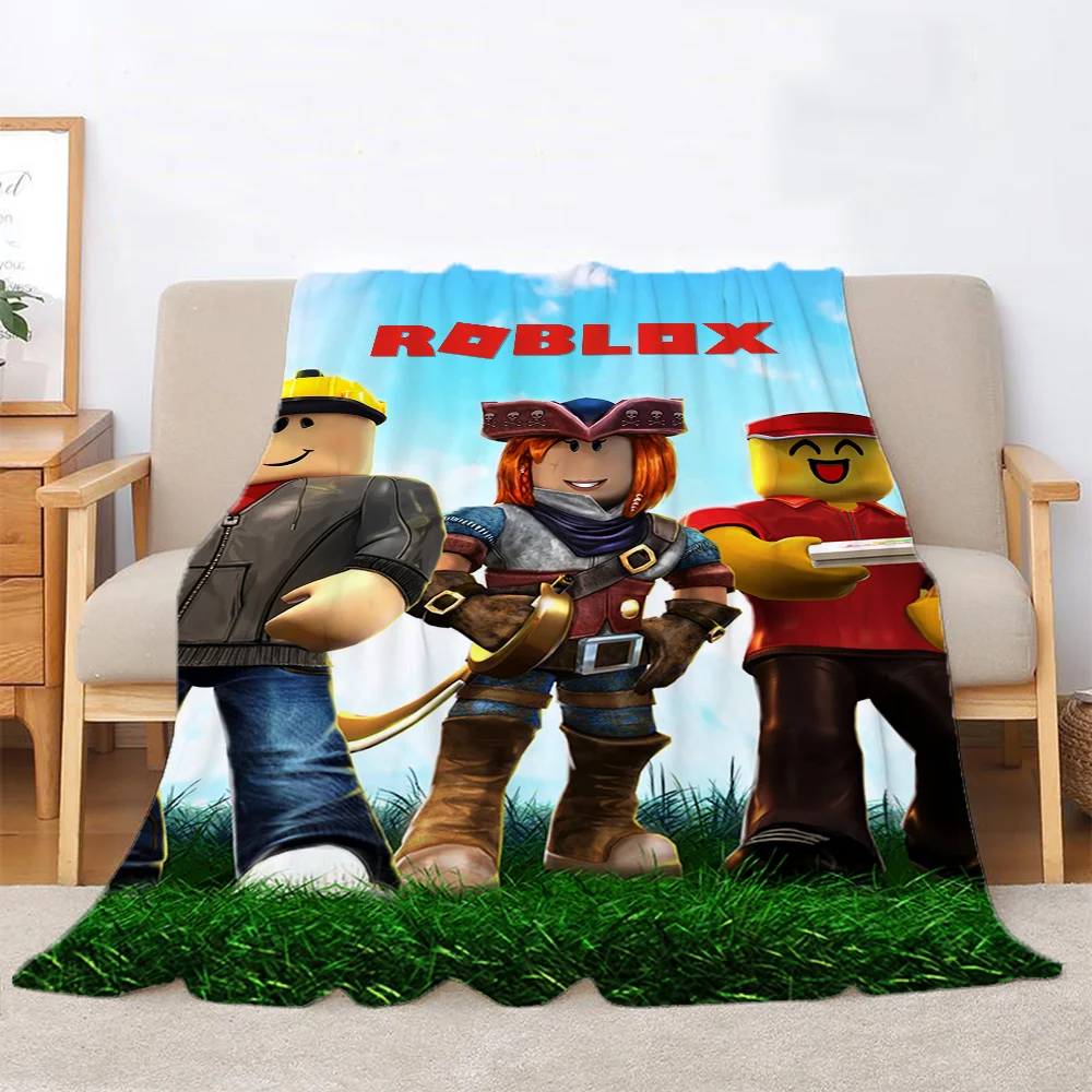Robloxes Microfiber Bedding Fur Blanket Throw Thermal Blankets for Bed Blankets for Adults Home Interior Home and Decoration 2