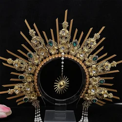 Gothic Halo Goddess Headband for Halloween and Cosplay (P)
