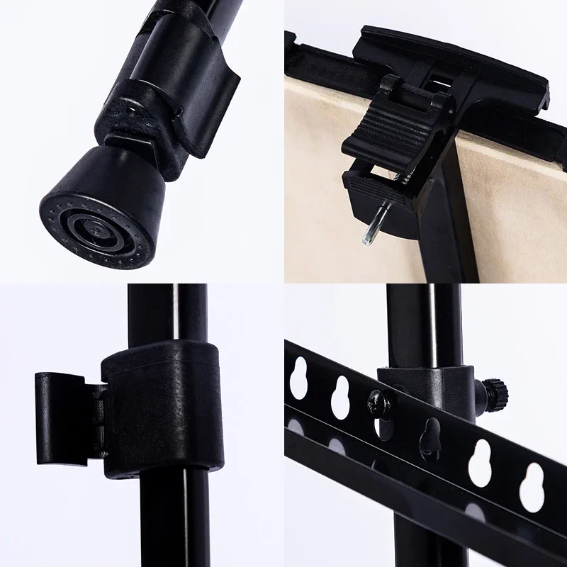 Sketch Easel Portable Shrinkable Drawing Board Stand Metal Easel Foldable Tripod Height Adjustable Art Supplies Sketch Tools 160cm Height