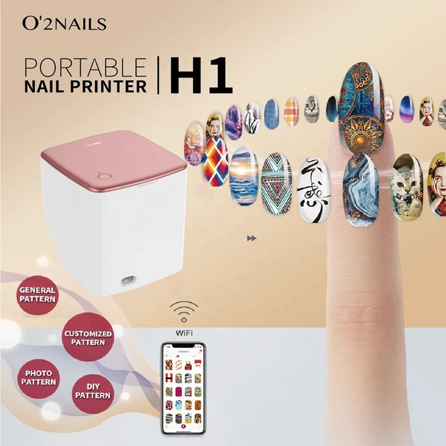 Máquina de impresión de uñas portátil, impresora 3d móvil, equipo de arte  para salón de uñas - AliExpress