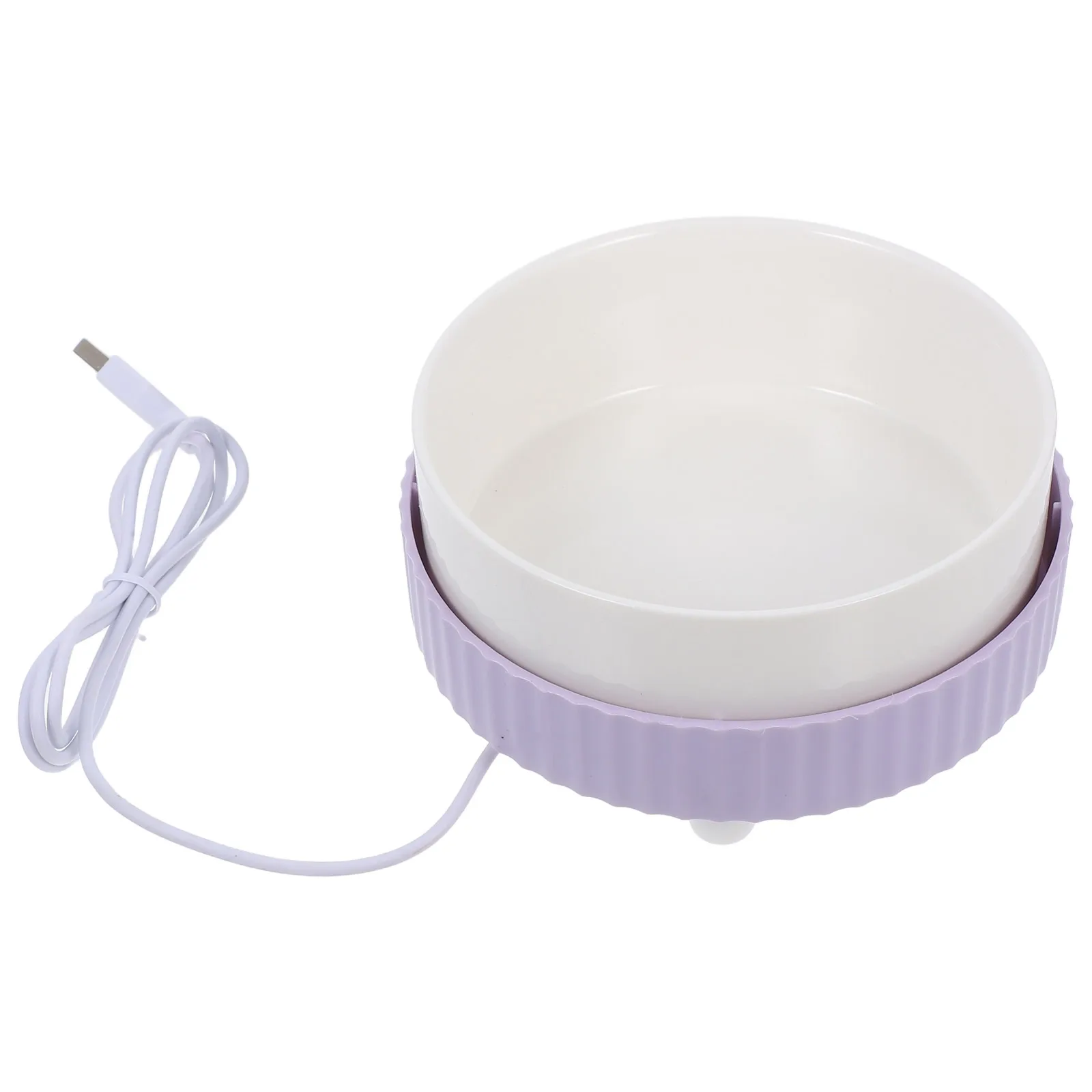 Termostatik Seramik Evcil Hayvan Kasesi 350Ml Isıtmalı Su Kabı İç Mekan Dış Mekan Kış Kedi Köpek Su Sebili Sessiz Çalışma