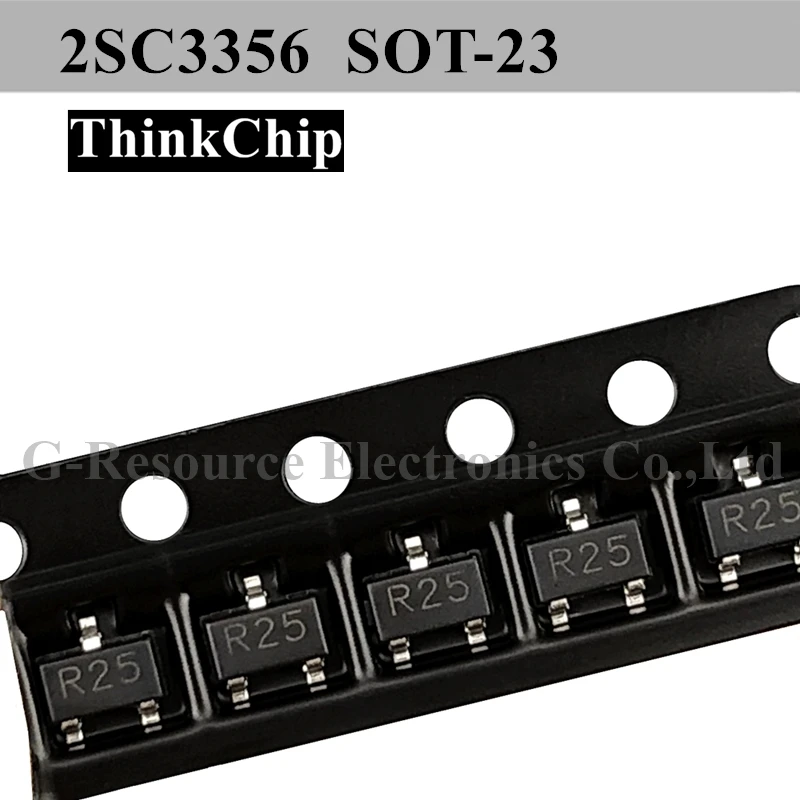 

(1000 шт.) 2SC3356 SOT-23 SMD NPN Высокочастотный усилитель, транзистор, частота 2G 4G Φ 7G (маркировка R25/R25.)