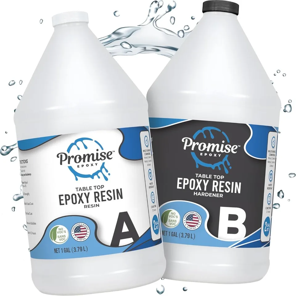 Crystal Clear Food Safe Epoxy Resin Kit 2 Gallon
