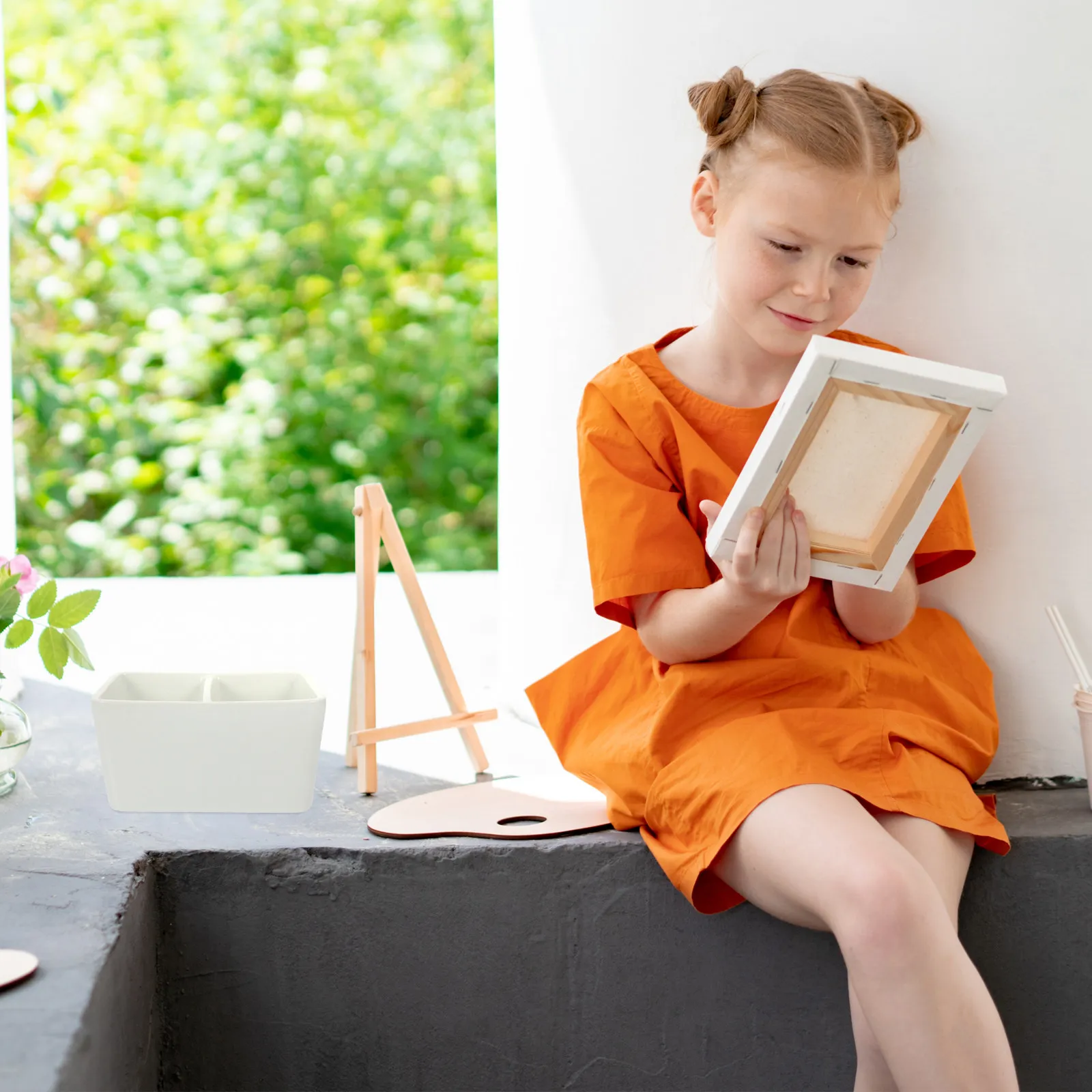 대용량 서예 잉크 접시 세라믹 튼튼한 잉크통 경량 휴대용 펜 세척 용기 그림 그리기용