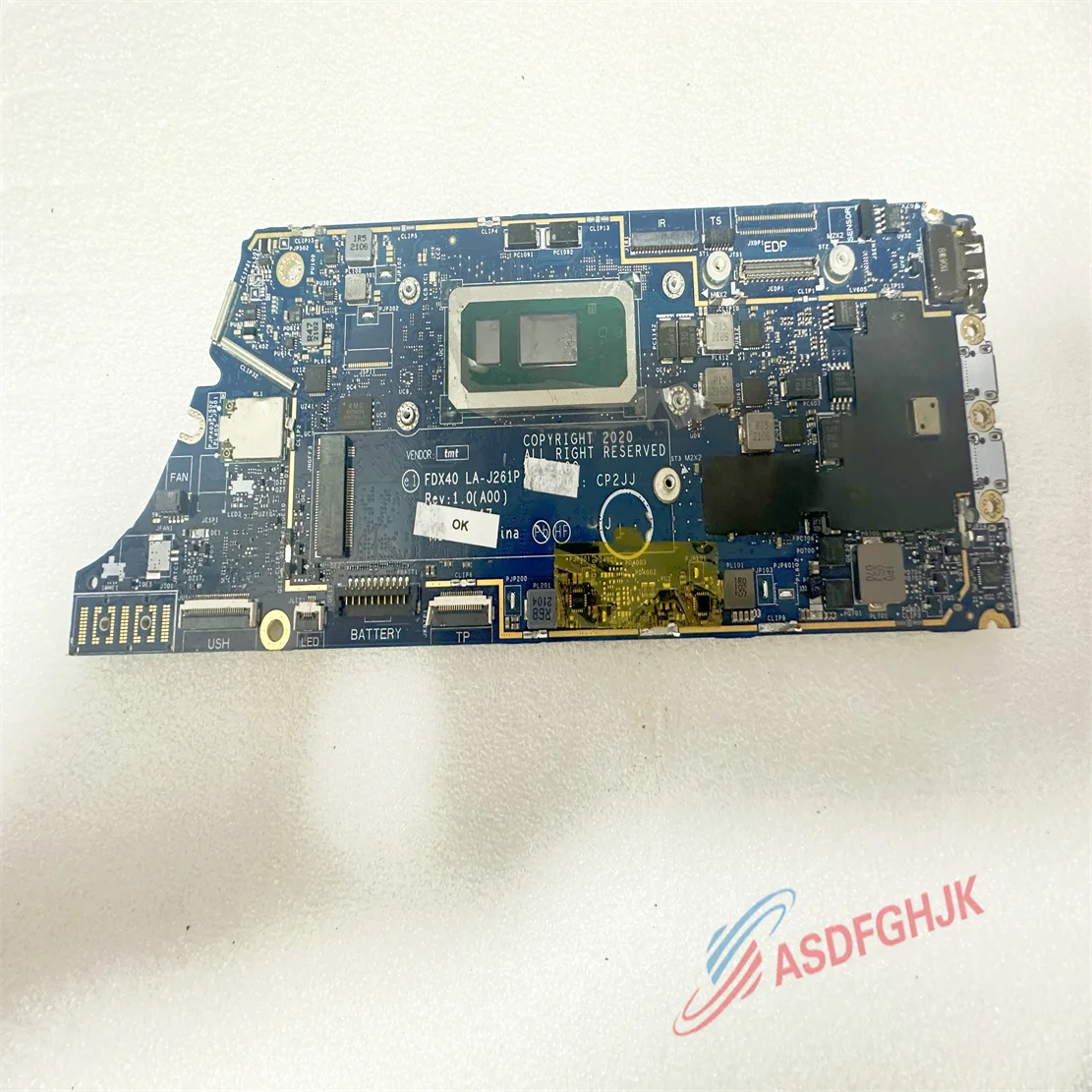 

Оригинальная материнская плата FDX40 для ноутбука Dell Latitude 7310 7410 Core LA-J261P 8GB RAM 9VWF8 I7-10610U 09VWF8 TEST OK