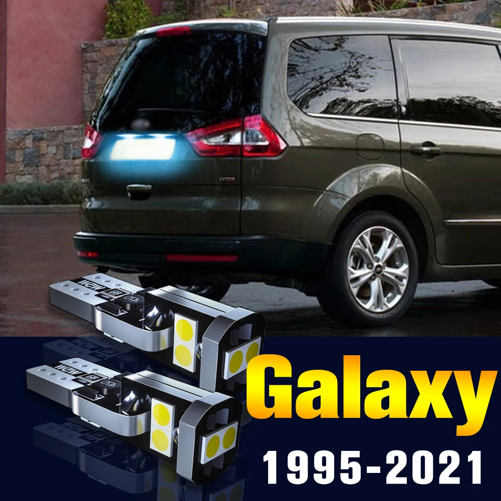 

2 шт., светодиодные лампы для номерного знака Ford Galaxy 1995-2021 2012 2013 2014 2015 2016 2017 2018 2019 2020