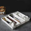 Kitchen Drawer Organizer Cutlery Storage Box Cabinet Organizer with Built-in Divider Board Utensil Storage Box for Drawers 2