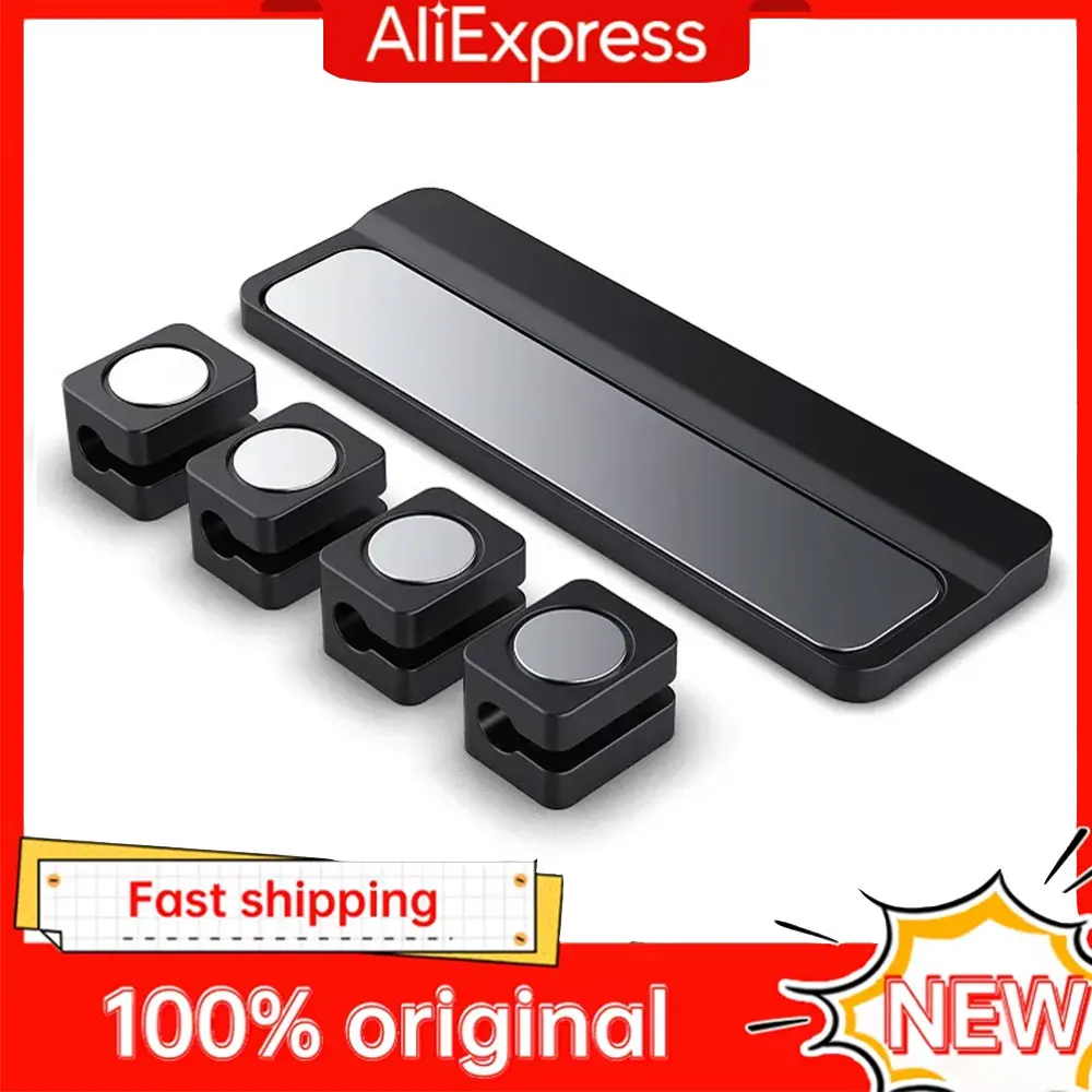 Magnetic Cable Clips Cable Smooth Adjustable Cord Holder Under Desk thumbnail 2