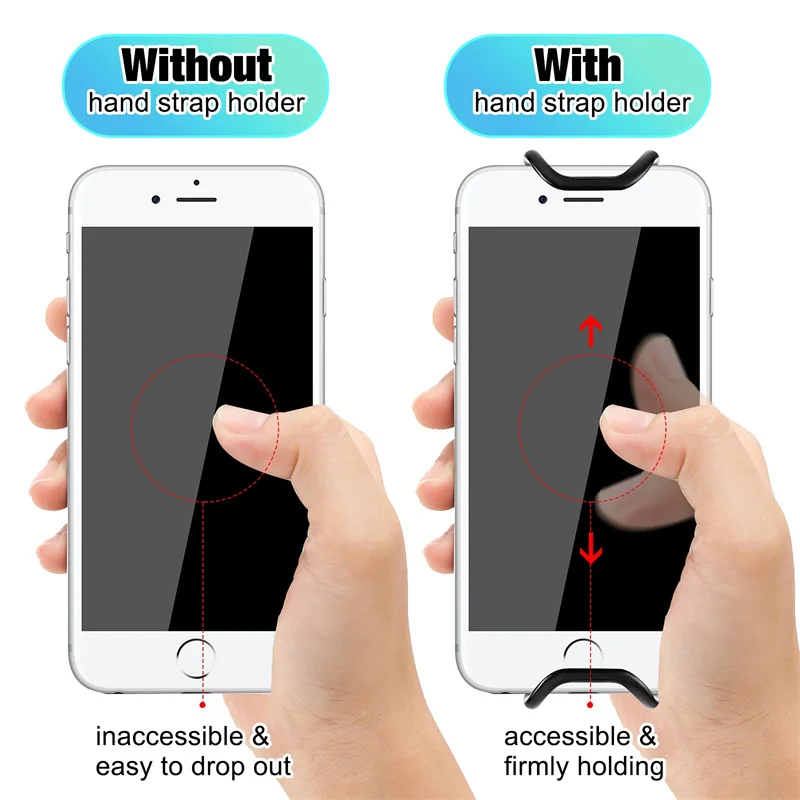 1/2PCS Universal Anti-drop Security Hand Strap Holder Finger Elastic Belt for Pad Phone E-Reader Anti drop and anti drop tool