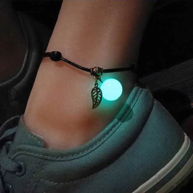 Simple Luminous Bead Anklets: A Stylish Summer Accessory