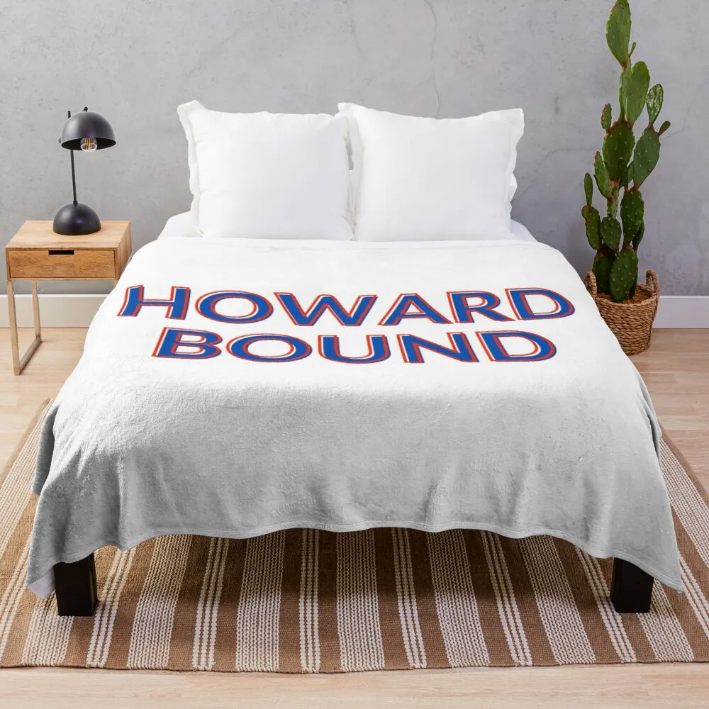 

HOWARD BOUND - HOWARD UNIVERSITY STICKERS -HBCU STICKER Throw Blanket Floral Throw Blanket