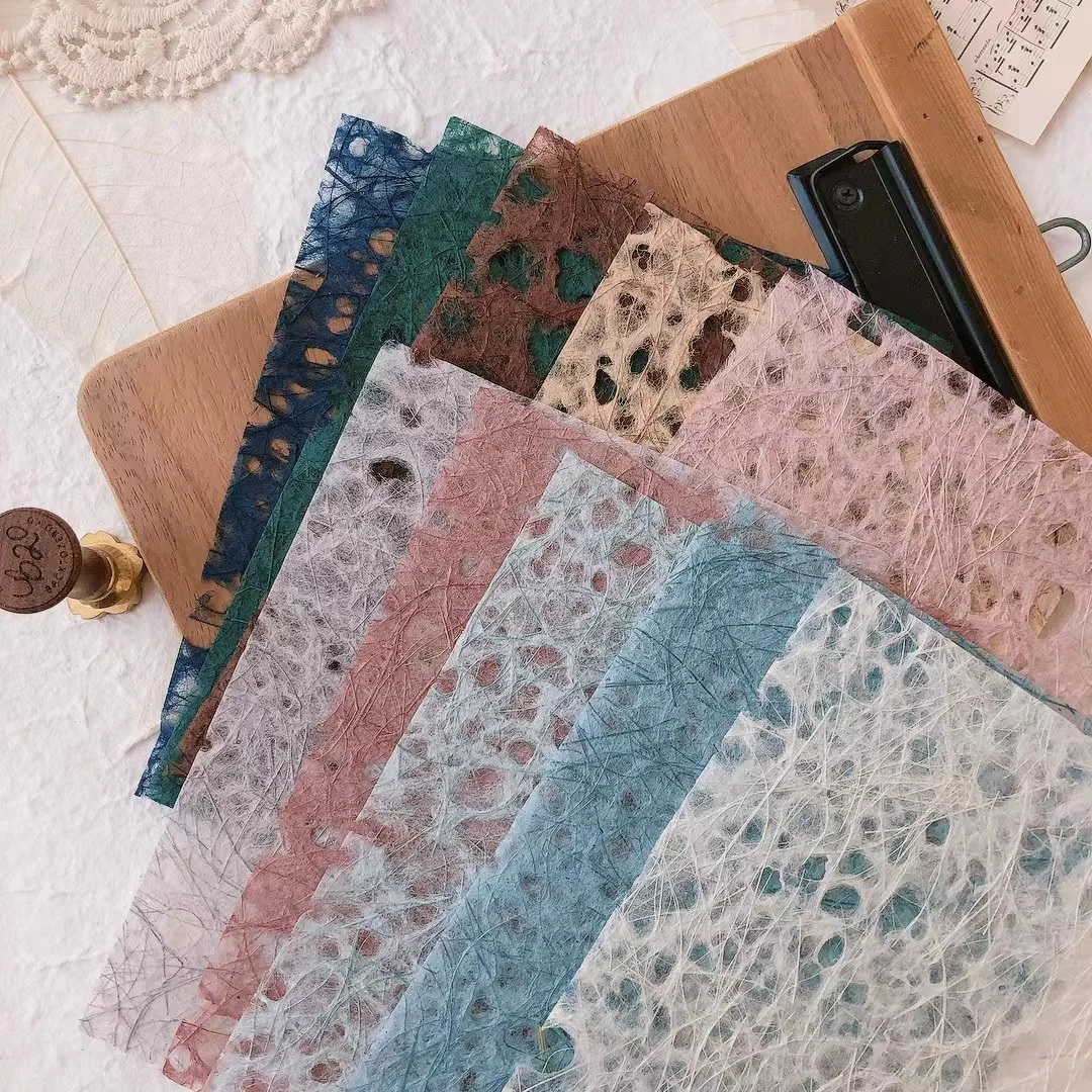 10Pcs Vintage Hollow Special Scrapbooking Decoration Paper