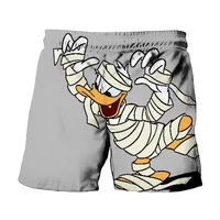 Disney Mickey Minnie And Donald Duck Print Summer Men's Swimwear Beach Club Halloween Collection Fashion Casual Shorts 2024 1