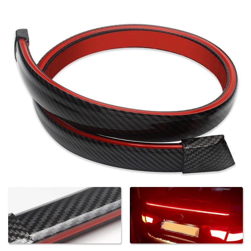Xinfok 100cm Carbon Fiber Led Spoiler Lights Universal Auto Driving