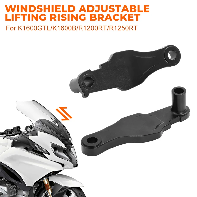 

Moto Adjustable Windshield Windscreen Lifting Rising Bracket Holder Mount For BMW K1600GTL K1600B R1200RT R1250RT Accessories