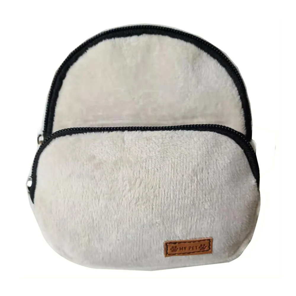 Dog Backpack Easy To Carry Lovely 4 Colors Highest Evaluation Flannel Portable Pet Snack Bag For Outdoor Adventures